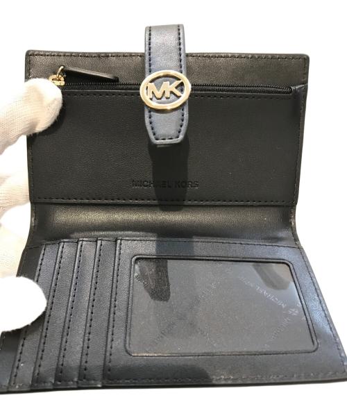 MICHAEL KORS（マイケル・コース）MICHAEL KORS (マイケル・コース) 折り財布 ブラックの古着・服飾アイテム