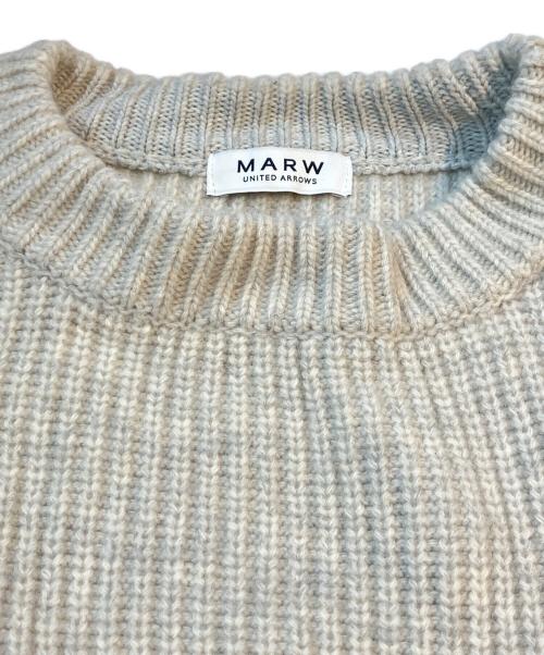 MARW UNITED ARROWS（マルゥ ユナイテッドアローズ）MARW UNITED ARROWS (マルゥ ユナイテッドアローズ) アゼプルオーバーニット　9113-699-0036 グレー サイズ:表記無しの古着・服飾アイテム