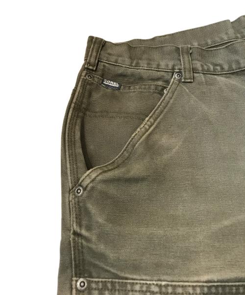 SOREL（ソレル）SOREL (ソレル) ダブルニーダック地パンツ オリーブ サイズ:W38の古着・服飾アイテム