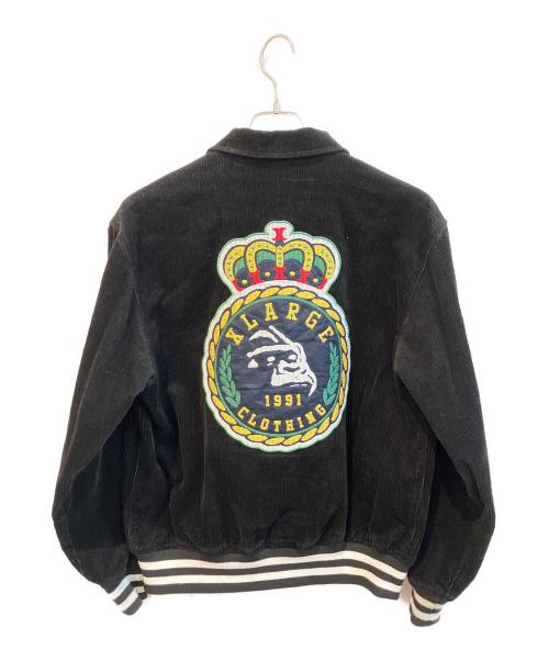 X-LARGE（エクストララージ）X-LARGE (エクストララージ) EMBROIDERY EMBLEM CORDUROY JACKET　101213021003 ブラック サイズ:Sの古着・服飾アイテム