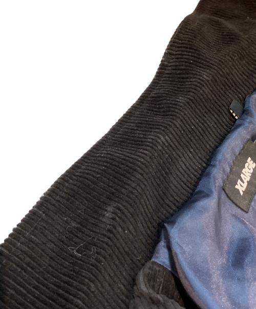 X-LARGE（エクストララージ）X-LARGE (エクストララージ) EMBROIDERY EMBLEM CORDUROY JACKET　101213021003 ブラック サイズ:Sの古着・服飾アイテム