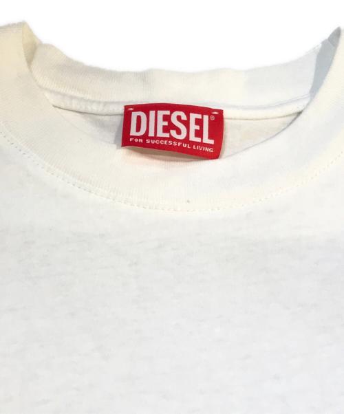 DIESEL（ディーゼル）DIESEL (ディーゼル) プリントTシャツ　A11338 ホワイト サイズ:Lの古着・服飾アイテム