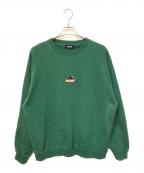X-LARGEエクストララージ）の古着「OLD OG CREWNECK SWEAT　101223012009」｜グリーン