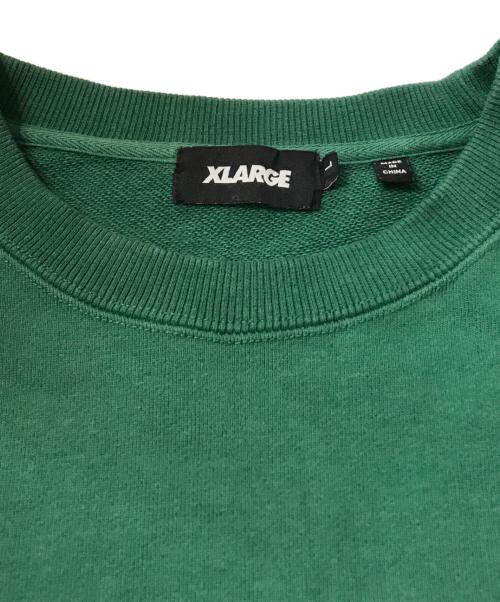 X-LARGE（エクストララージ）X-LARGE (エクストララージ) OLD OG CREWNECK SWEAT　101223012009 グリーン サイズ:Lの古着・服飾アイテム