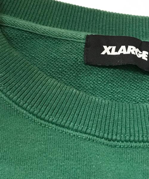 X-LARGE（エクストララージ）X-LARGE (エクストララージ) OLD OG CREWNECK SWEAT　101223012009 グリーン サイズ:Lの古着・服飾アイテム