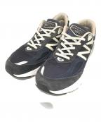 NEW BALANCEニューバランス）の古着「ローカットスニーカー M990NV6」｜ネイビー