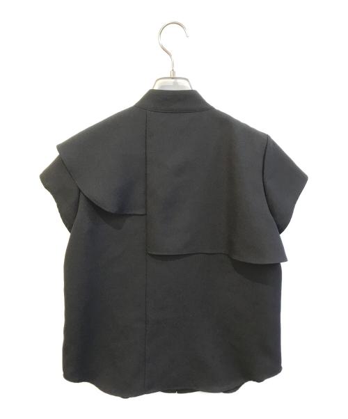 UNITED TOKYO（ユナイテッドトーキョー）UNITED TOKYO (ユナイテッドトーキョー) ターンフライハーフスリーブブラウス　141402008 ブラック サイズ:FREEの古着・服飾アイテム