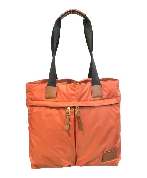 PAUL SMITH（ポールスミス）PAUL SMITH (ポールスミス) パデッドフリーストートバッグ オレンジの古着・服飾アイテム