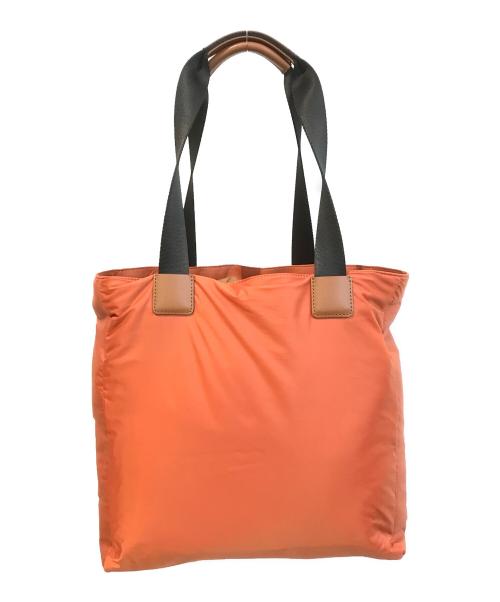 PAUL SMITH（ポールスミス）PAUL SMITH (ポールスミス) パデッドフリーストートバッグ オレンジの古着・服飾アイテム