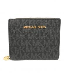 MICHAEL KORS（マイケル・コース）の古着「2つ折り財布　35H3GTVF2B」｜ブラック