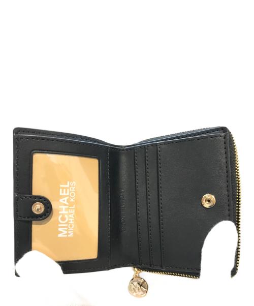 MICHAEL KORS（マイケル・コース）MICHAEL KORS (マイケル・コース) 2つ折り財布　35H3GTVF2B ブラックの古着・服飾アイテム