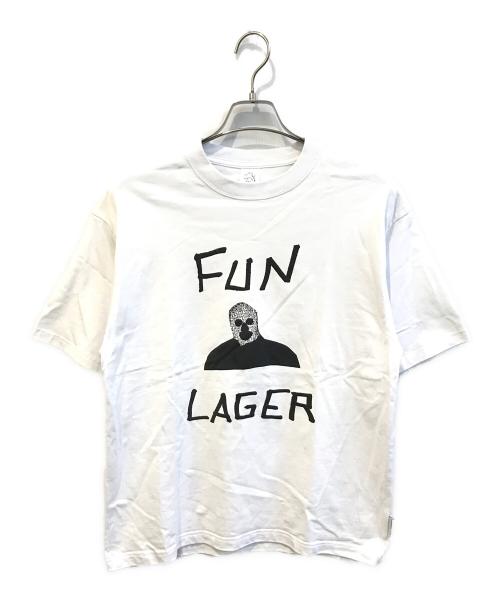 somewhere in tokyo（サムウェア イン トウキョウ）somewhere in tokyo (サムウェア イン トウキョウ) FUN LAGER TEE ホワイト サイズ:Mの古着・服飾アイテム