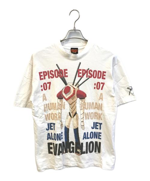 EVANGELION:95（エヴァンゲリオンキュウジュウゴ）EVANGELION:95 (エヴァンゲリオンキュウジュウゴ) 0021 T-Shirt ホワイト サイズ:Mの古着・服飾アイテム