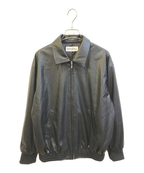 Snidel（スナイデル）Snidel (スナイデル) フェイクレザージャケット ブラック サイズ:FREEの古着・服飾アイテム