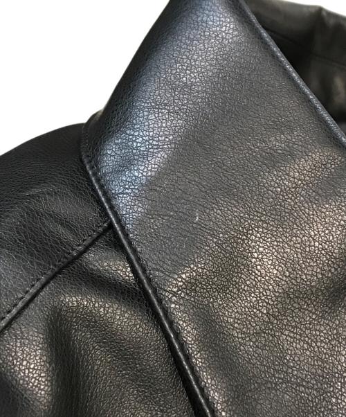 Snidel（スナイデル）Snidel (スナイデル) フェイクレザージャケット ブラック サイズ:FREEの古着・服飾アイテム