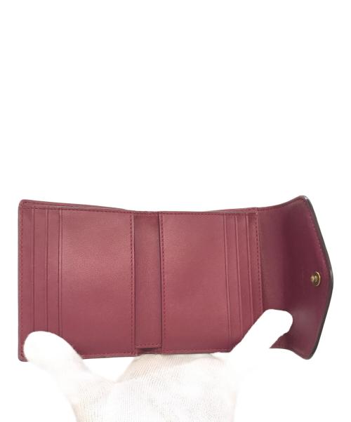 COACH（コーチ）COACH (コーチ) 3つ折り財布　C31156 ブラック×ブラウンの古着・服飾アイテム