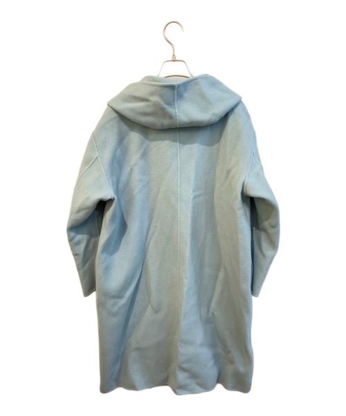 HIROKO BIS（ヒロコビス）HIROKO BIS (ヒロコビス) フーデッドコート　RHUVC-48139 スカイブルー サイズ:Mの古着・服飾アイテム