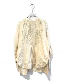 pheeta（フィータ）の古着「ギャザーブザムシャツ　8911-699-0042」｜ベージュ