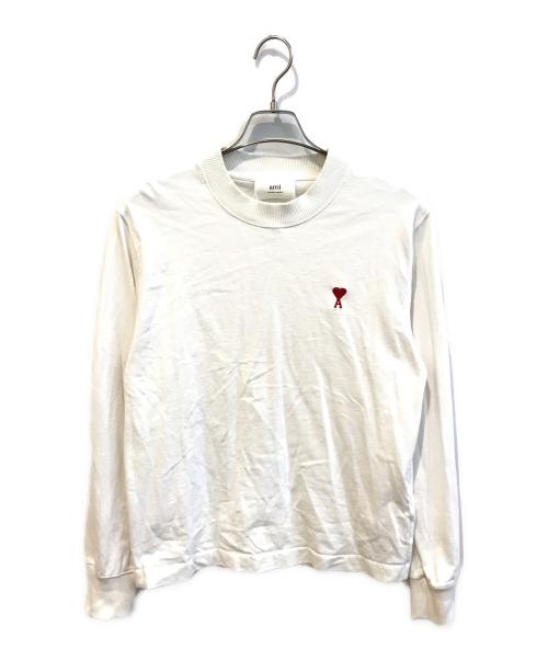AMI PARIS（アミ パリス）AMI PARIS (アミ パリス) ロゴカットソー　UTS200.701 ホワイト サイズ:Sの古着・服飾アイテム