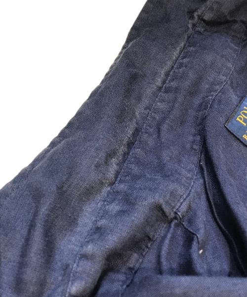 POLO RALPH LAUREN（ポロ・ラルフローレン）POLO RALPH LAUREN (ポロ・ラルフローレン) リネンシャツ ネイビーの古着・服飾アイテム