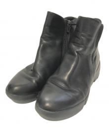 fitfit（フィットフィット）の古着「ソフトレザーミドルブーツ　85679-090」｜ブラック