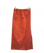 CABANキャバン）の古着「シルクネップストレッチ ロングスカート　39-05-31-05004」｜ブラウン