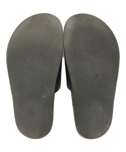 TODAYFUL（トゥデイフル）TODAYFUL (トゥデイフル) レザースライドサンダル ブラック サイズ:表記無しの古着・服飾アイテム