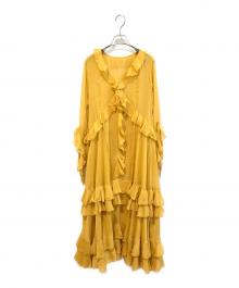 Lily Brown（リリーブラウン）の古着「フリルワンピース　LWFO245026」｜イエロー