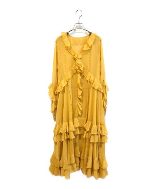 Lily Brown（リリーブラウン）Lily Brown (リリーブラウン) フリルワンピース　LWFO245026 イエロー サイズ:1の古着・服飾アイテム