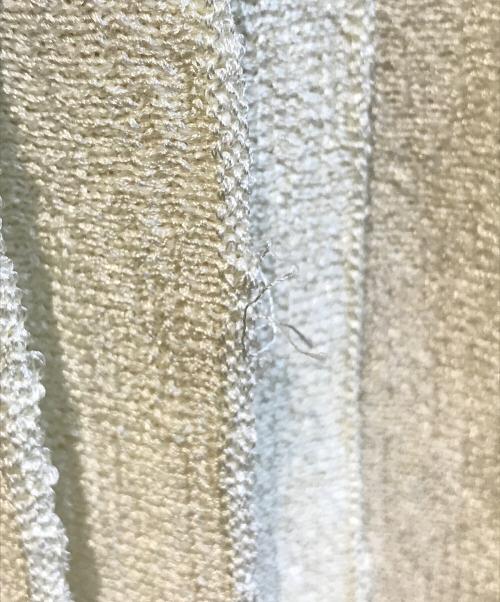 SELF PORTRAIT（セルフ ポートレイト）SELF PORTRAIT (セルフ ポートレイト) CREAM BOW KNIT MINI DRESS　AW23-916S-C ホワイト サイズ:Sの古着・服飾アイテム