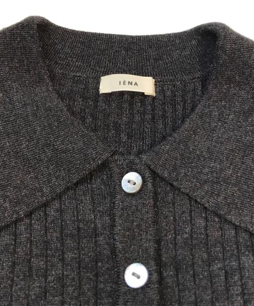 IENA（イエナ）IENA (イエナ) EXメリノリブポロ襟カーディガン　25080900716040 グレー サイズ:表記無しの古着・服飾アイテム