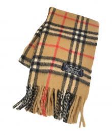 Burberry's（バーバリー）の古着「ノバチェックカシミヤマフラー」｜ベージュ