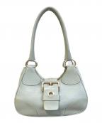 PRADAプラダ）の古着「レザーハンドバッグ」｜スカイブルー