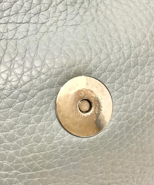 PRADA（プラダ）PRADA (プラダ) レザーハンドバッグ スカイブルーの古着・服飾アイテム
