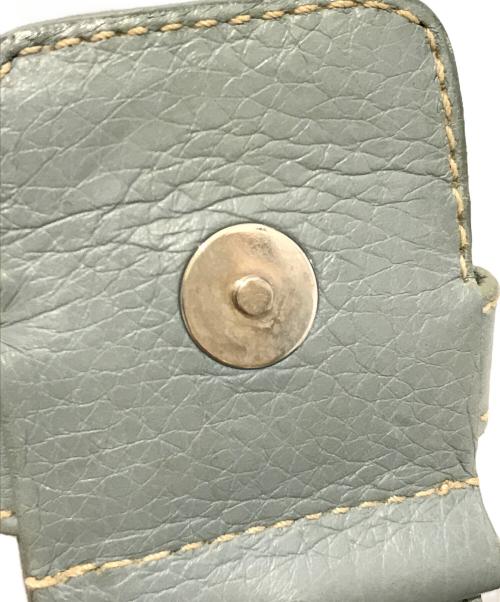 PRADA（プラダ）PRADA (プラダ) レザーハンドバッグ スカイブルーの古着・服飾アイテム