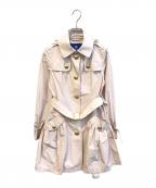 BURBERRY BLUE LABELバーバリー ブルー レーベル）の古着「トレンチコート」｜ピンク