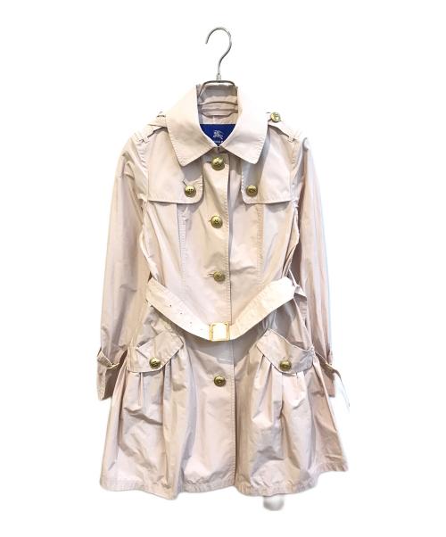 BURBERRY BLUE LABEL（バーバリー ブルー レーベル）BURBERRY BLUE LABEL (バーバリー ブルー レーベル) トレンチコート ピンク サイズ:36の古着・服飾アイテム