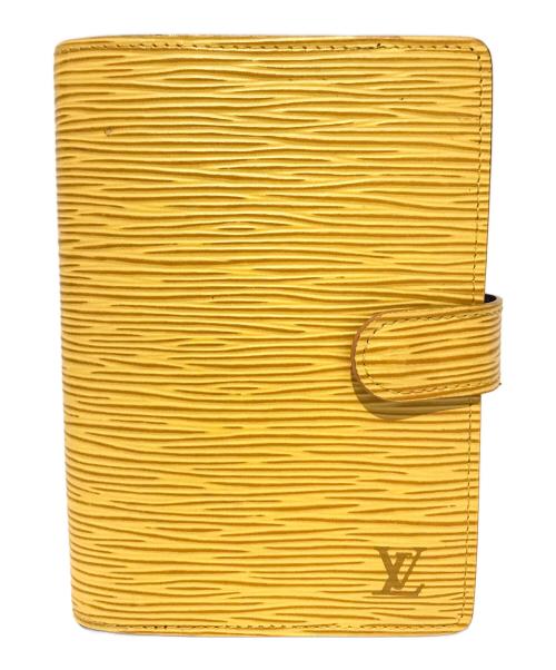 LOUIS VUITTON（ルイ ヴィトン）LOUIS VUITTON (ルイ ヴィトン) 手帳カバー　R20059　アジェンダPM イエローの古着・服飾アイテム