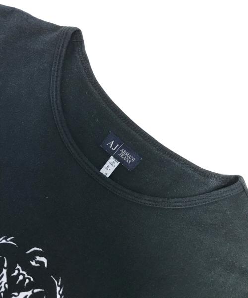 ARMANI JEANS（アルマーニジーンズ）ARMANI JEANS (アルマーニジーンズ) カットソー ブラック サイズ:Sの古着・服飾アイテム
