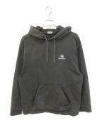 BALENCIAGAバレンシアガ）の古着「ミディアムフィットスポーティB プルオーバーパーカー　600583 TLVA1」｜ブラック
