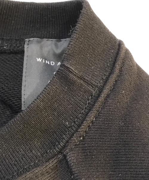 Ameri（アメリ）AMERI (アメリ) WIND AND SEA (ウィンダンシー) COLLAB SWEAT WDS-AMR-02 ブラック サイズ:Mの古着・服飾アイテム