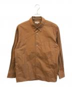 MARGARET HOWELLマーガレットハウエル）の古着「HIGHDENSE DRY COTTON POPLIN」｜ブラウン