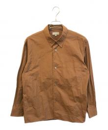 MARGARET HOWELL（マーガレットハウエル）の古着「HIGHDENSE DRY COTTON POPLIN」｜ブラウン