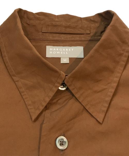 MARGARET HOWELL（マーガレットハウエル）MARGARET HOWELL (マーガレットハウエル) HIGHDENSE DRY COTTON POPLIN ブラウン サイズ:Mの古着・服飾アイテム