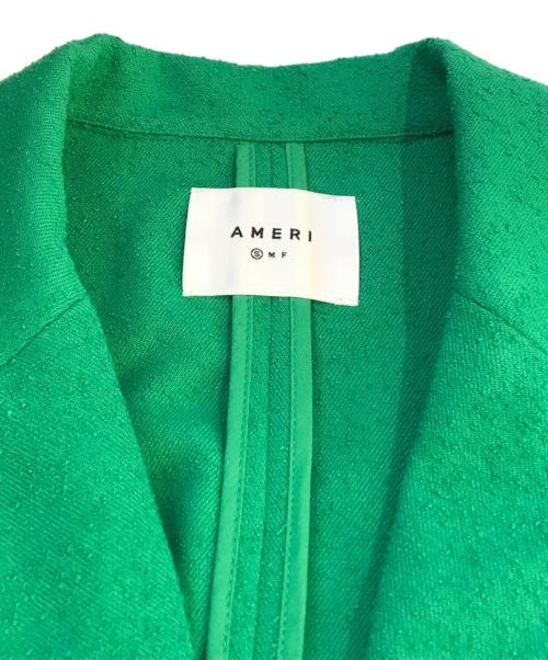 Ameri（アメリ）Ameri (アメリ) ネップ生地リラックステーラードジャケット　01410540780 グリーン サイズ:Sの古着・服飾アイテム