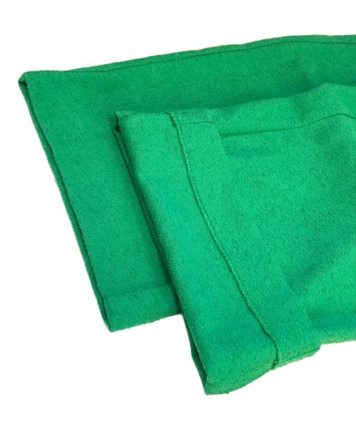 Ameri（アメリ）AMERI (アメリ) ネップ生地リラックスパンツ　1410540780 グリーン サイズ:Sの古着・服飾アイテム