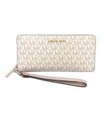 MICHAEL KORSマイケル・コース）の古着「ラウンドファスナー財布　35F2GTVE7V」｜ピンク