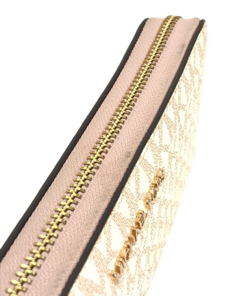 MICHAEL KORS（マイケル・コース）MICHAEL KORS (マイケル・コース) ラウンドファスナー財布　35F2GTVE7V ピンクの古着・服飾アイテム