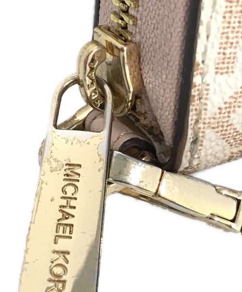 MICHAEL KORS（マイケル・コース）MICHAEL KORS (マイケル・コース) ラウンドファスナー財布　35F2GTVE7V ピンクの古着・服飾アイテム