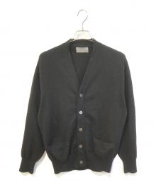 COMME des GARCONS HOMME（コムデギャルソン オム）の古着「ナイロン混ウールカーディガン　HN-040200」｜ブラック
